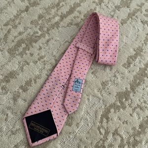 Holland and Sherry bespoke 7 fold all silk tie -3.5 inches wide